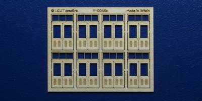 M 00-46c OO gauge kit of 8 double doors with square transom type 1